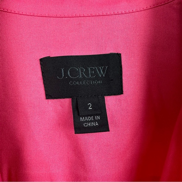 J. Crew Collection Wide leg jumpsuit in bright dahlia size 2 culottes - Picture 13 of 15